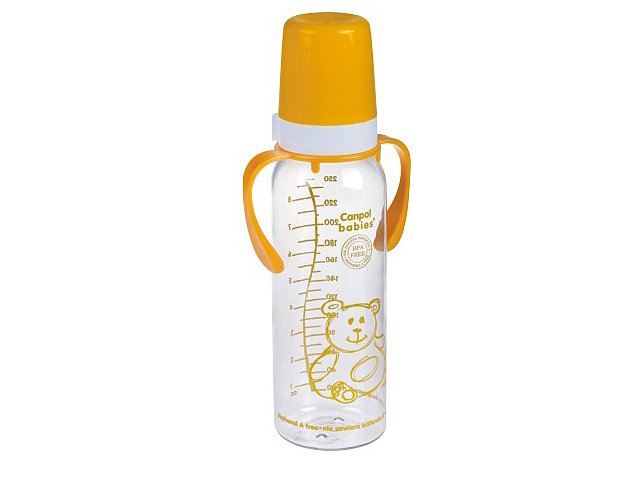Canpol Butelka 250 ml niemowlęca uchwyt BPA 0% 11/815 interakcje ulotka butelka  1 szt.