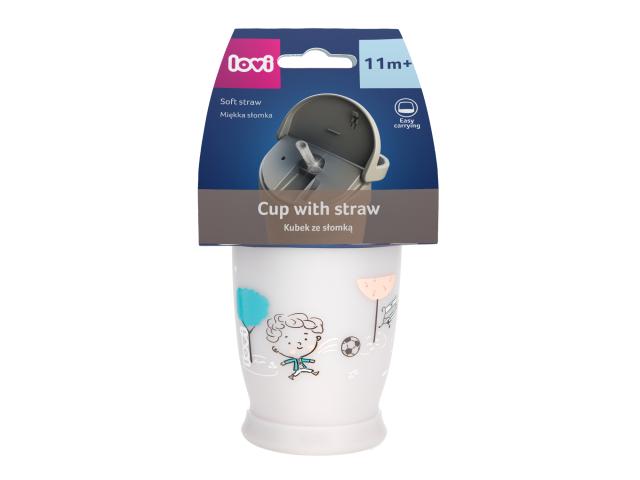 Canpol Lovi Lovely Boy Mój Kubek 250 ml junior ze słomką 35/354BOY interakcje ulotka kubek  1 szt.