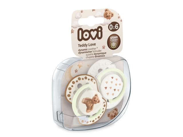 Canpol Lovi Teddy Love Smoczek dynamiczny silikonowy 22/935 0-6 m interakcje ulotka smoczek  2 szt.