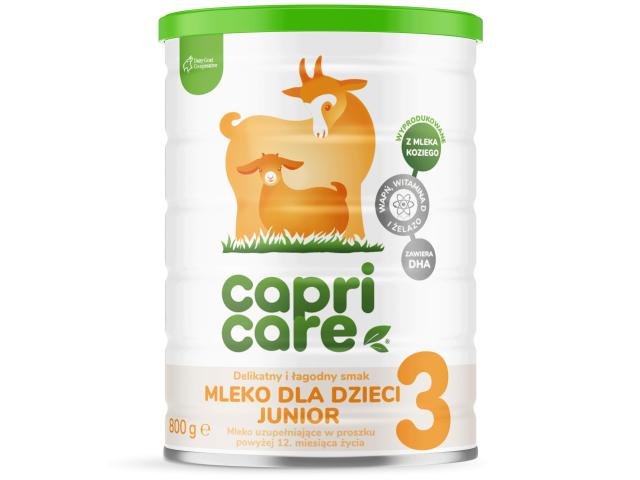 Capricare 3 Junior Mleko dla dzieci powyżej 12 miesięcy interakcje ulotka proszek 800 g