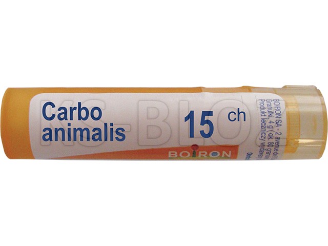 Carbo Animalis 15 CH interakcje ulotka granulki  4 g