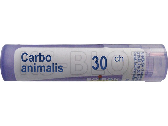 Carbo Animalis 30 CH interakcje ulotka granulki  4 g