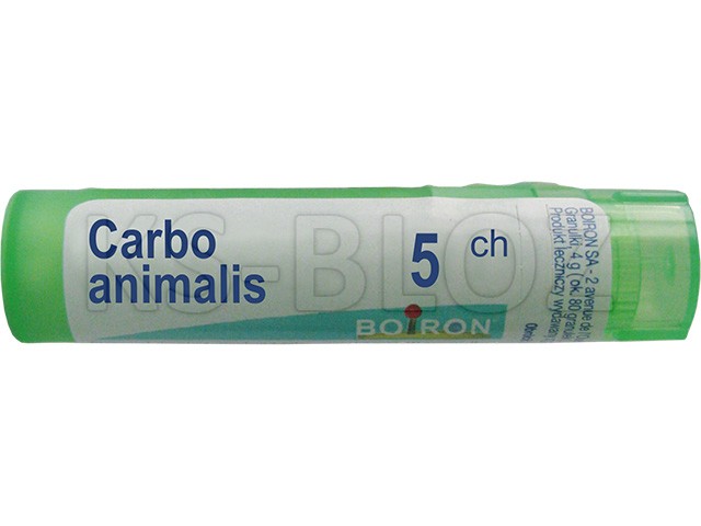 Carbo Animalis 5 CH interakcje ulotka granulki - 4 g