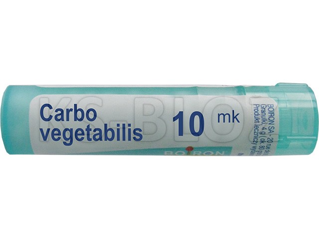 Carbo Vegetabilis 10 MK interakcje ulotka granulki - 4 g