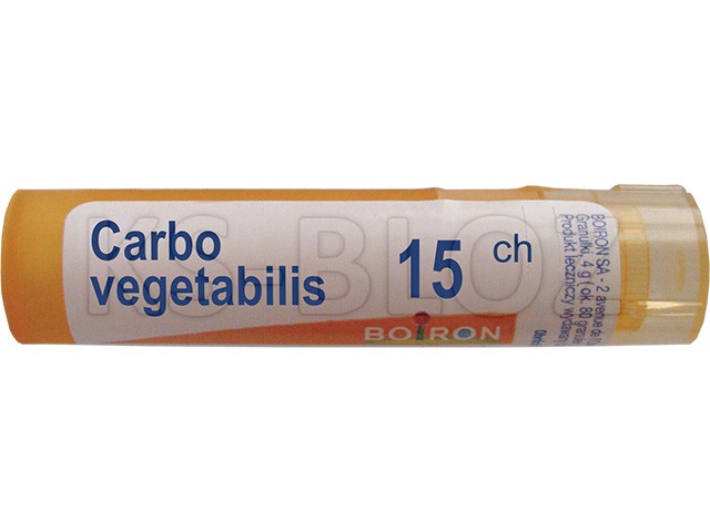 Carbo Vegetabilis 15 CH interakcje ulotka granulki  4 g