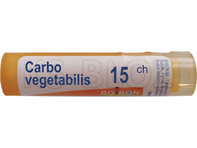 Carbo Vegetabilis 15 CH interakcje ulotka granulki  4 g