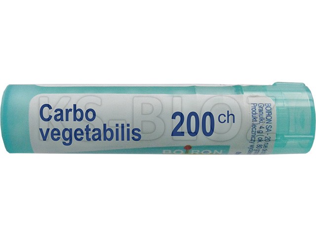 Carbo Vegetabilis 200 CH interakcje ulotka granulki  4 g