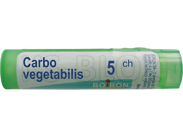 Carbo Vegetabilis 5 CH interakcje ulotka granulki  4 g