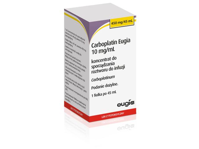 Carboplatin Eugia interakcje ulotka koncentrat do sporządzania roztworu do infuzji 10 mg/ml 1 fiol. po 45 ml
