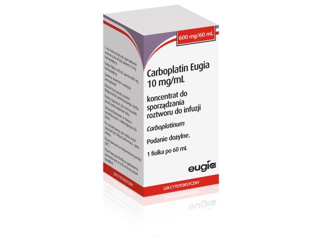 Carboplatin Eugia interakcje ulotka koncentrat do sporządzania roztworu do infuzji 10 mg/ml 1 fiol. po 60 ml