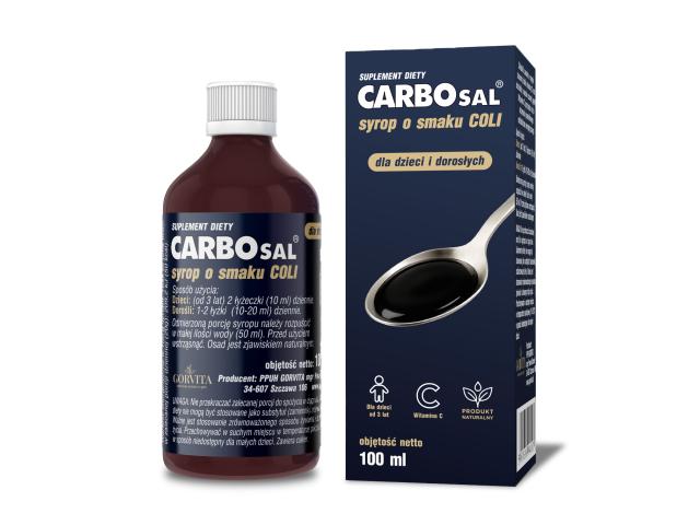 Carbosal Syrop o smaku coli interakcje ulotka syrop - 100 ml