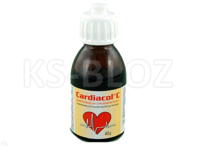 Cardiacol C interakcje ulotka krople doustne, roztwór - 40 g (but.)