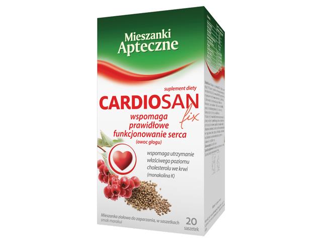 Cardiosan Fix interakcje ulotka saszetka 2,1 g 20 sasz.
