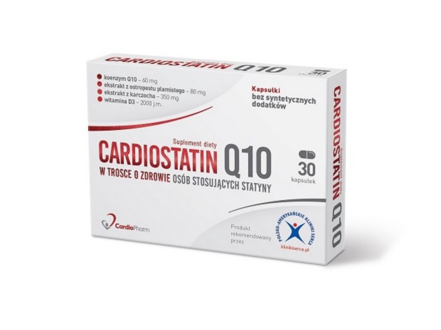Cardiostatin Q10 interakcje ulotka kapsułki - 30 kaps.