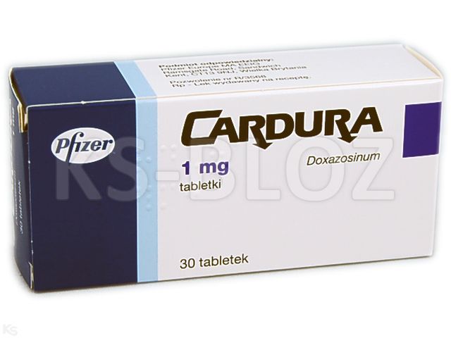 Cardura interakcje ulotka tabletki 1 mg 30 tabl.