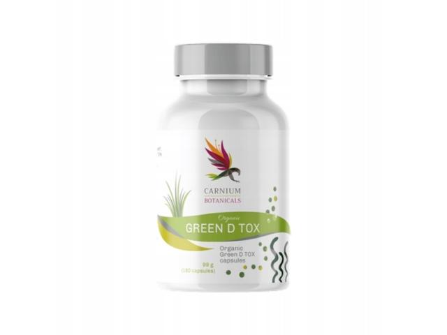 Carnium Botanicals Organic Green D Tox interakcje ulotka kapsułki 180 kaps.