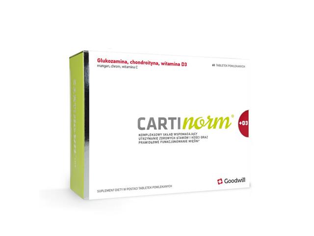 Cartinorm + D3 interakcje ulotka tabletki  60 tabl.