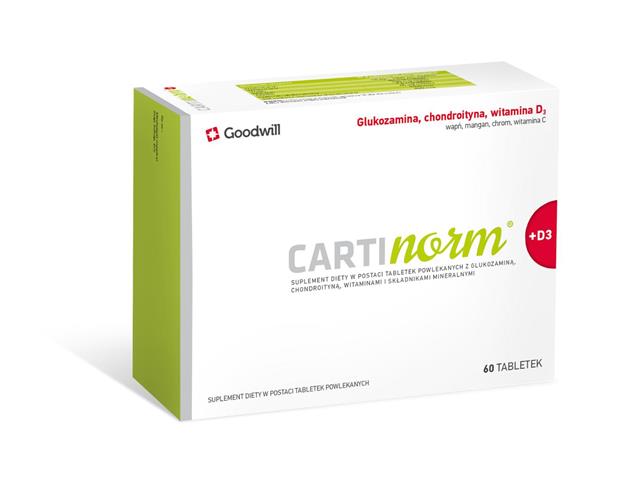 Cartinorm + D3 interakcje ulotka tabletki powlekane  60 tabl.