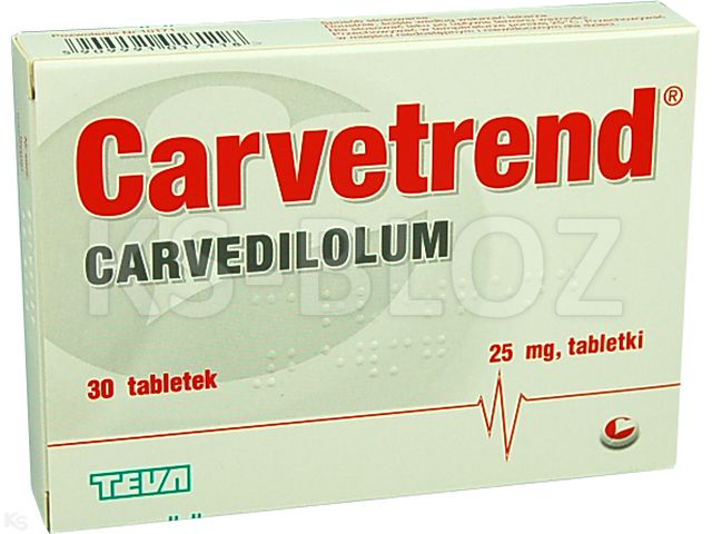 Carvetrend interakcje ulotka tabletki 25 mg 30 tabl. | blister