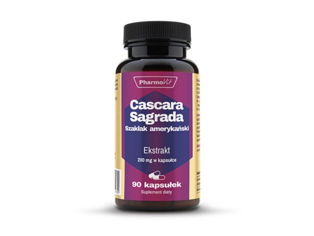 CASCARA SAGRADA Szakłak amerykański interakcje ulotka kapsułki - 90 kaps.