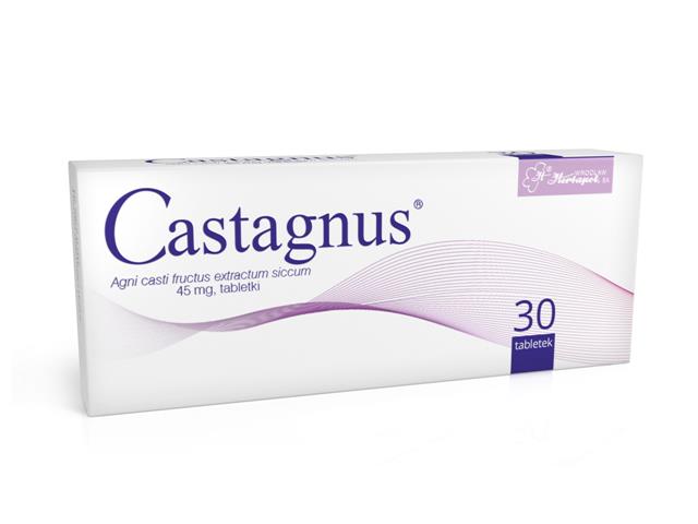 Castagnus interakcje ulotka tabletki 45 mg 30 tabl. (3 blist. po 10 tabl.)