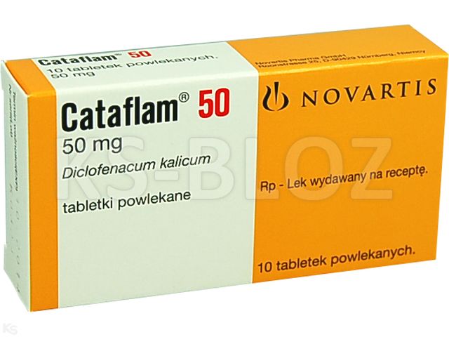 Cataflam 50 interakcje ulotka tabletki powlekane 50 mg 10 tabl.