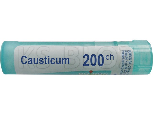 Causticum 200 CH interakcje ulotka granulki  4 g