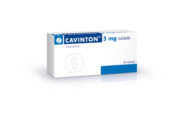 Cavinton interakcje ulotka tabletki 5 mg 50 tabl.