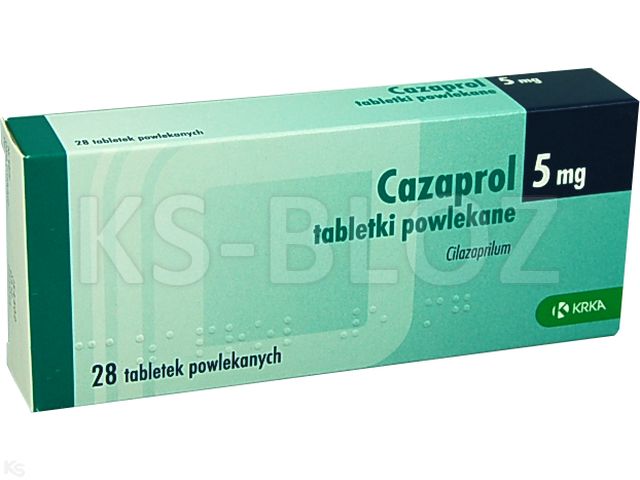 Cazaprol interakcje ulotka tabletki powlekane 5 mg 28 tabl. | 4 blist.po 7 szt.