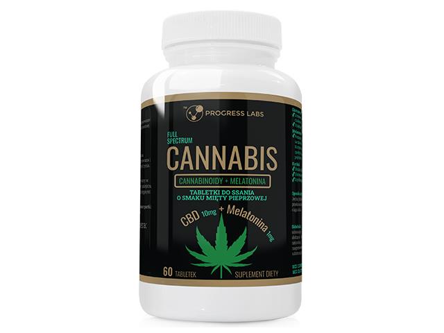 CBD 10mg + Melatonina 1mg FULL SPECTRUM Tabletki do ssania o smaku mięty pieprzowej interakcje ulotka tabletki do ssania - 60 tabl.