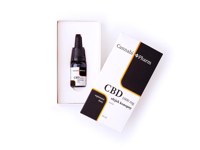 CBD Oil 10% 1000 mg Izolat interakcje ulotka krople - 10 ml