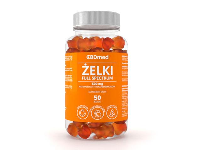 CBDmed Full Spectrum Żelki 500 mg fitokannabinoidów interakcje ulotka żelki - 50 szt.