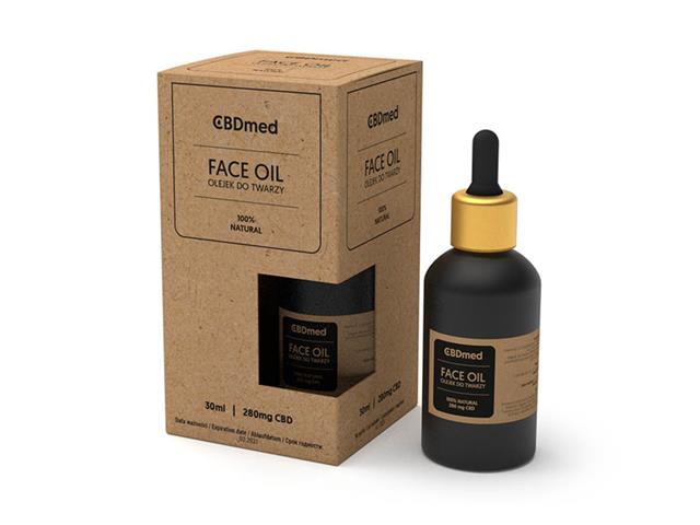 CBDMED Olejek do twarzy interakcje ulotka olejek - 30 ml