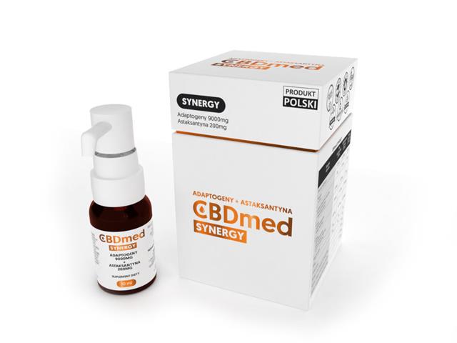 CBDmed Synergy Adaptogeny + Astaksantyna interakcje ulotka olejek - 10 ml