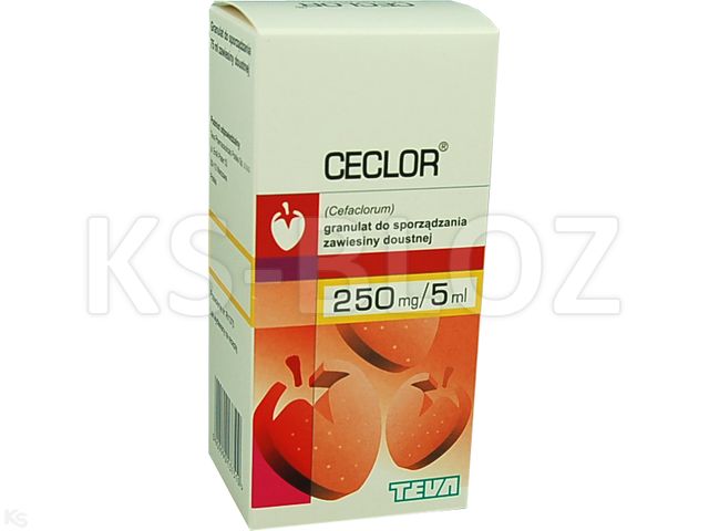Ceclor interakcje ulotka granulat do sporządzania zawiesiny doustnej 250 mg/5ml 