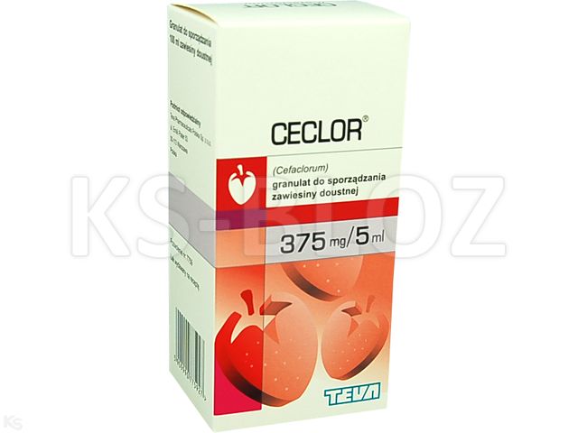 Ceclor interakcje ulotka granulat do sporządzania zawiesiny doustnej 375 mg/5ml 100 ml | 63.47 g