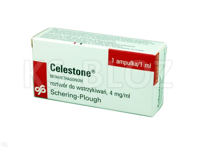 Celestone interakcje ulotka roztwór do wstrzykiwań 4 mg/ml 1 amp. po 1 ml