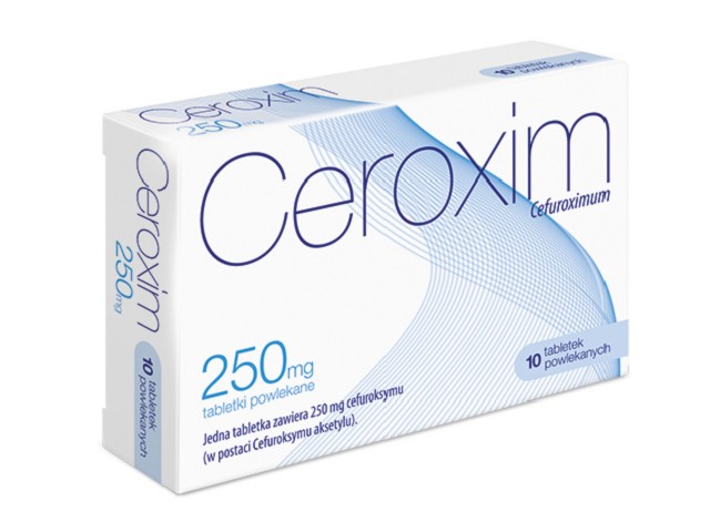 Ceroxim interakcje ulotka tabletki powlekane 250 mg 10 tabl.