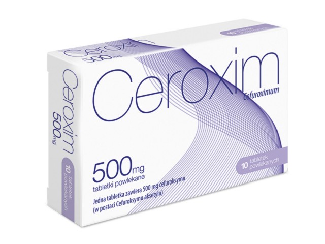 Ceroxim interakcje ulotka tabletki powlekane 500 mg 