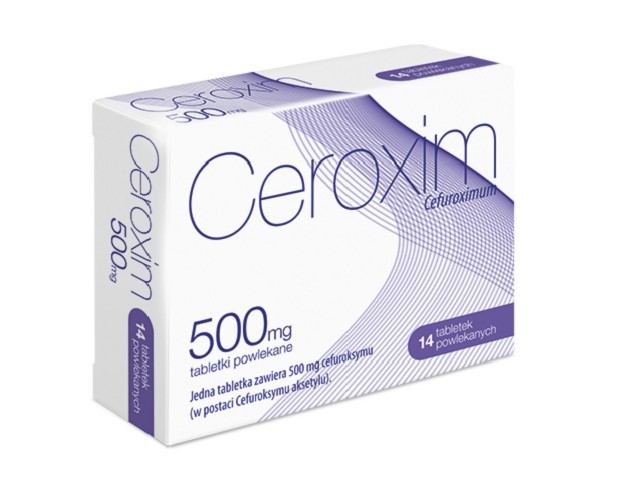 Ceroxim interakcje ulotka tabletki powlekane 500 mg 14 tabl.