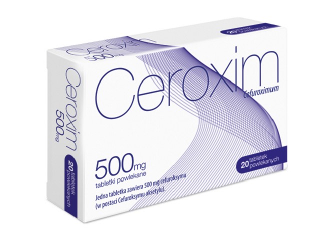 Ceroxim interakcje ulotka tabletki powlekane 500 mg 20 tabl.