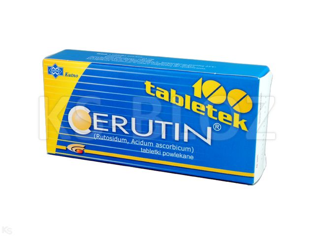 Cerutin interakcje ulotka tabletki powlekane 100mg+25mg 100 tabl. | 4 blist.po 25 szt.