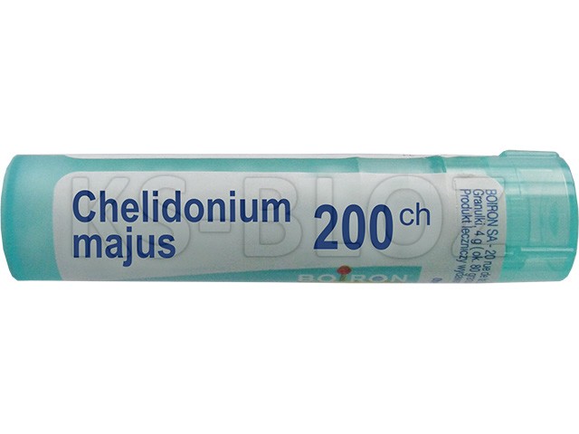 Chelidonium Majus 200 CH interakcje ulotka granulki  4 g