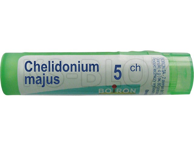 Chelidonium Majus 5 CH interakcje ulotka granulki  4 g