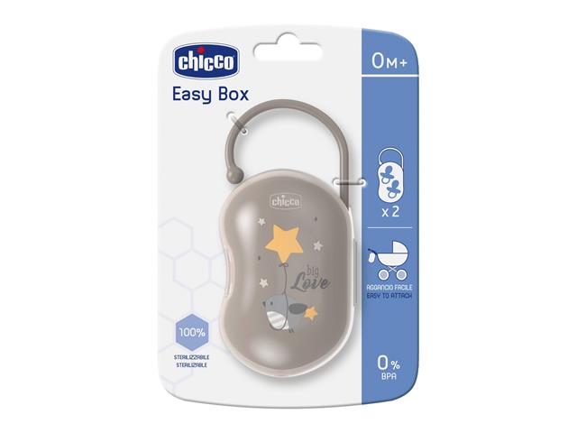 Chicco 00000205300000 Etui do smoczka szare 0 m+ interakcje ulotka etui - 1 op.