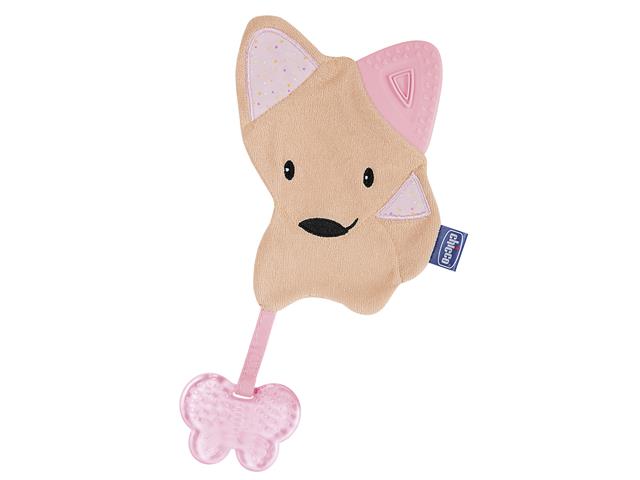 Chicco 00002583100000 Gryzak z maskotką 4 M+ różowy interakcje ulotka gryzak - 1 szt.