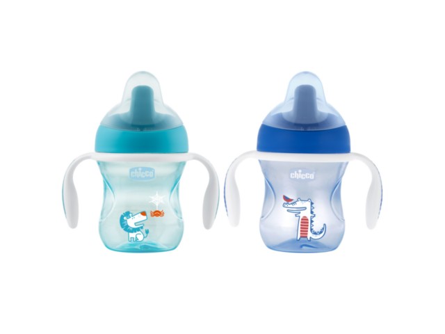 Chicco 00006921200000 Kubek niekapek z twardym ustnikiem 6m+ 200ml Blue interakcje ulotka   1 szt.