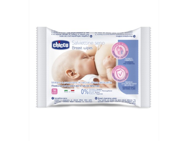 Chicco 00009165000000 Chusteczki do piersi interakcje ulotka chusteczka  16 szt.