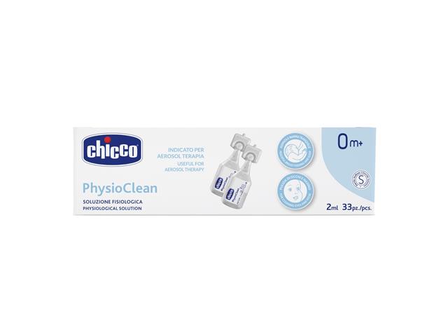 Chicco 00010173000000 Physiological Solution Roztwór Fizjologiczny PhysioClean interakcje ulotka roztwór  33 szt. po 2 ml