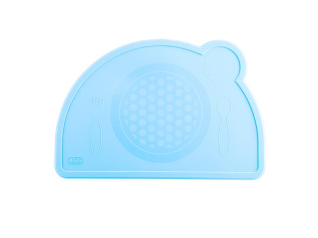 Chicco 00010218200000 Silikonowa podkładka do karmienia niebieska 18m+ interakcje ulotka podkładka - 1 szt.